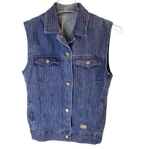 Vintage‎ Women's Denim Pink Stitching Best Sz M